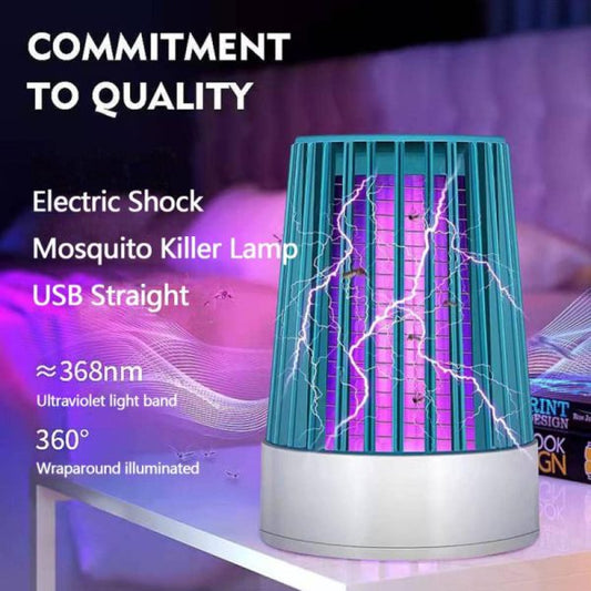 Electric Shock Uv Mosquito Killer Lamp – Usb Bugs Zapper Light, Non Toxic And No Radiation Lamp