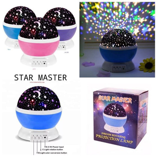Led Rotating Night Light Projector Starry Sky Star Master Children Kids Sleep Romantic Led Usb Projector Lamp Child Gifts (random Color)