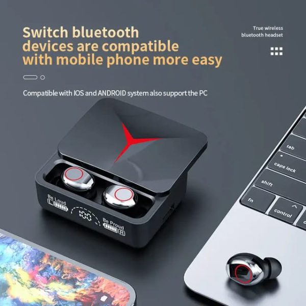 M90 Pro Tws Bluetooth Headphones Touch Control Earphones Led Display Headset High Quality Wireless Earbuds