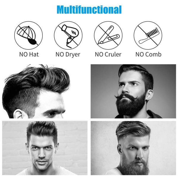 Multifunctional Hair Comb Brush Beard Hair Straighten Comb Quick Hairstyle For Men