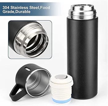 Stainless Steel Vacuum Bottle For Coffee Hot Drink And Cold Water Flask Ideal Gifting Travel Friendly Latest Flask Bottle. 500ml