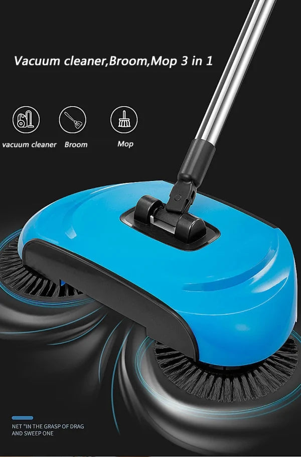 Sweep Drag All In One Hand Push Type Stainless Steel Household Vacuum Cleaner