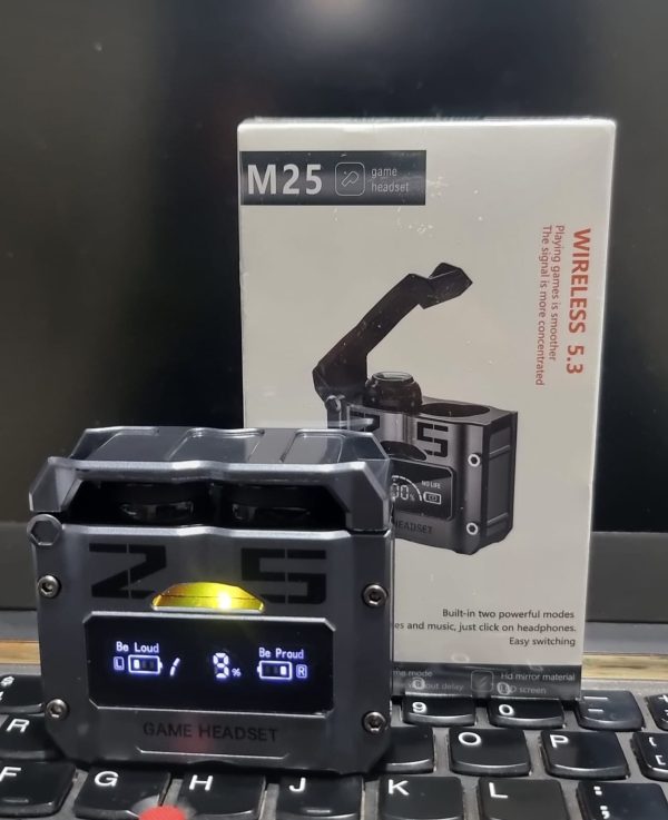 M25 Magnetic Charging Earbuds Mechanical Gaming Headphone Tws Wireless Earphone